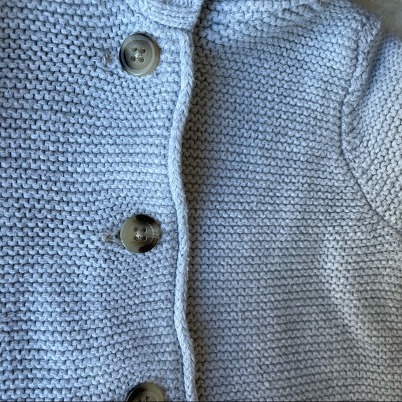 Hooded button front sweater for baby - Picture 3 of 4